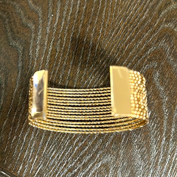 Adjustable Cuff gold bracelet from Charming Charlie - Picture 2 of 2